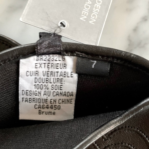 NWT Brume leather gloves with scalloped detail size 7 - Picture 5 of 5